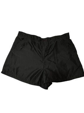 Croft & Barrow Women Black Swim Short Size 10  built-in liner Athletic Polyester